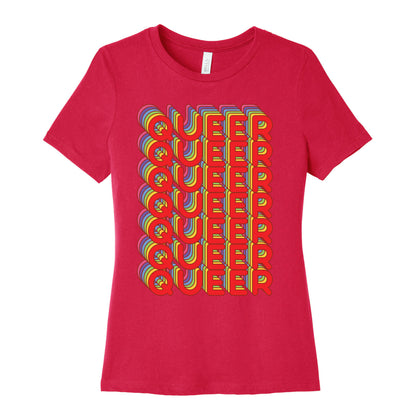 Queer Retro Rainbow Women's Cotton Tee