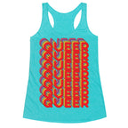 Queer Retro Rainbow Racerback Tank