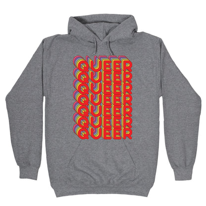 Queer Retro Rainbow Hoodie