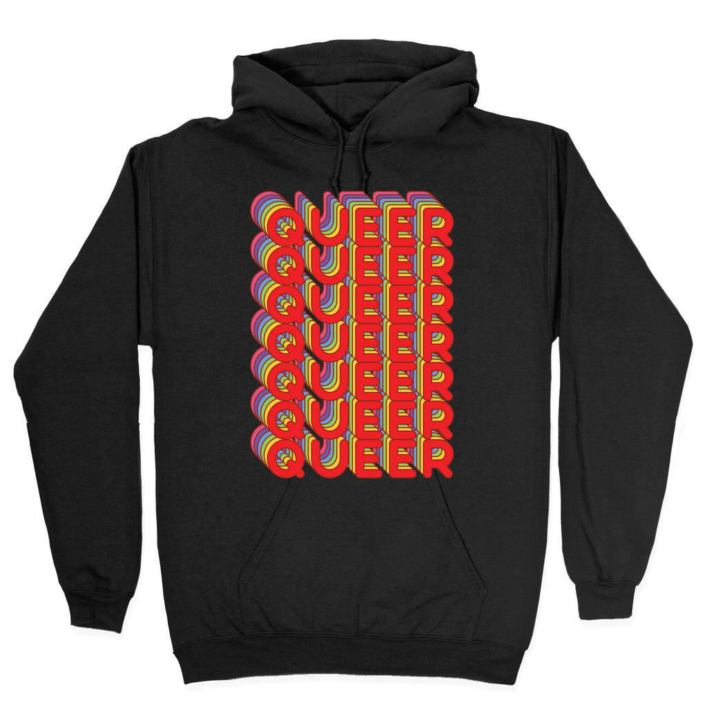 Queer Retro Rainbow Hoodie