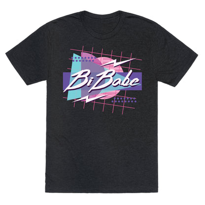 Bi Babe 80s Retro  Unisex Triblend Tee