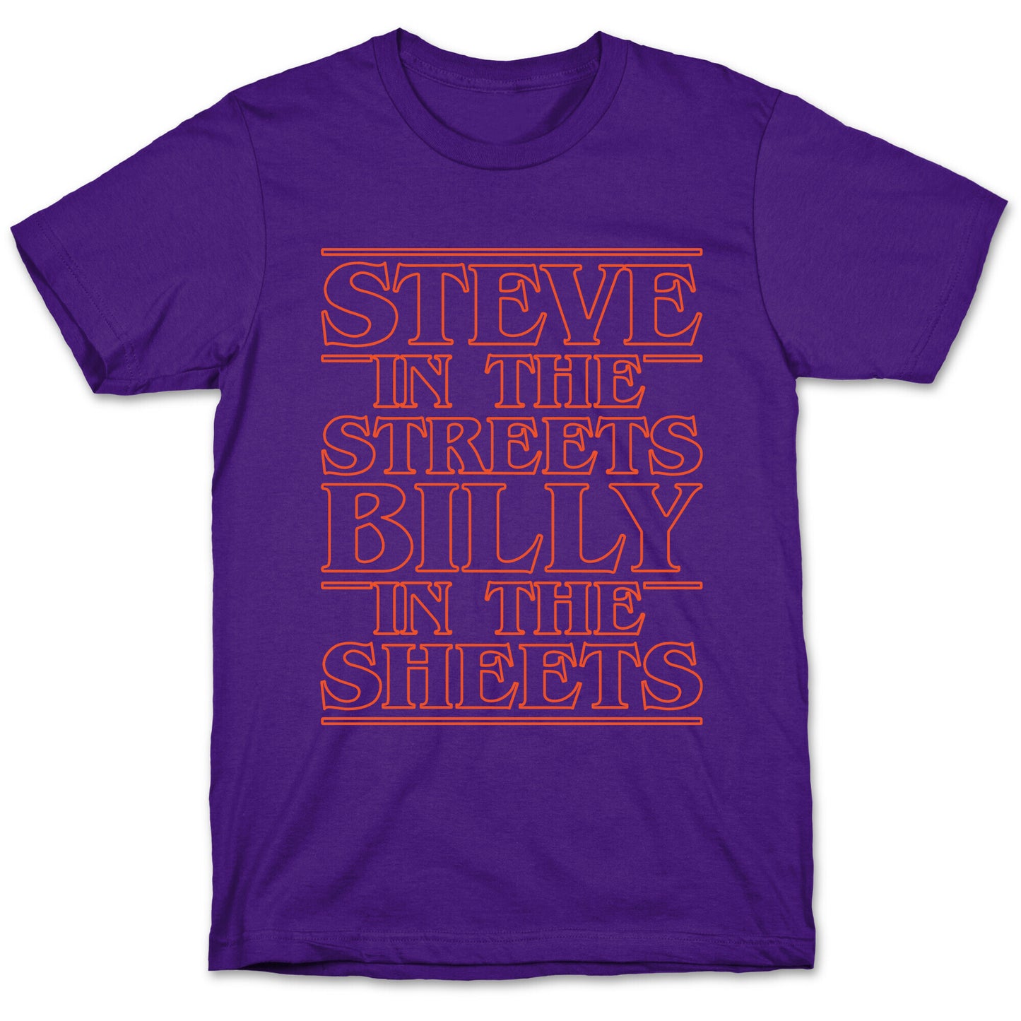Steve In The Streets Billy In The Sheets Parody White Print T-Shirt