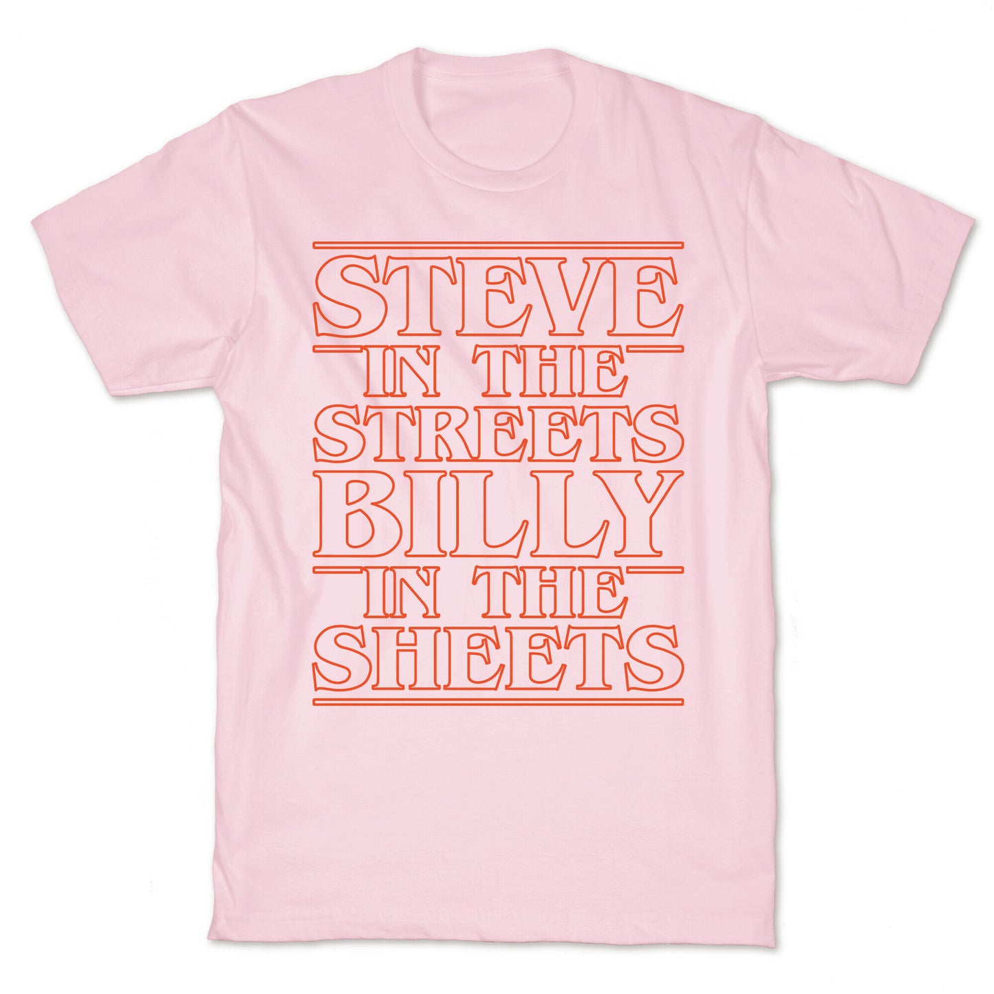Steve In The Streets Billy In The Sheets Parody White Print T-Shirt