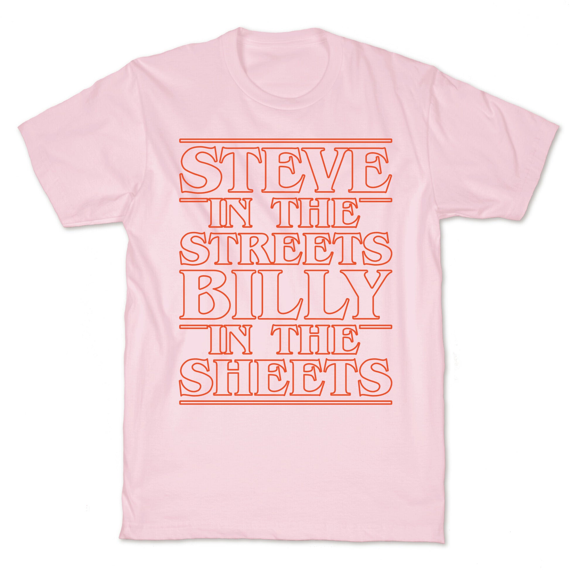 Steve In The Streets Billy In The Sheets Parody White Print T-Shirt