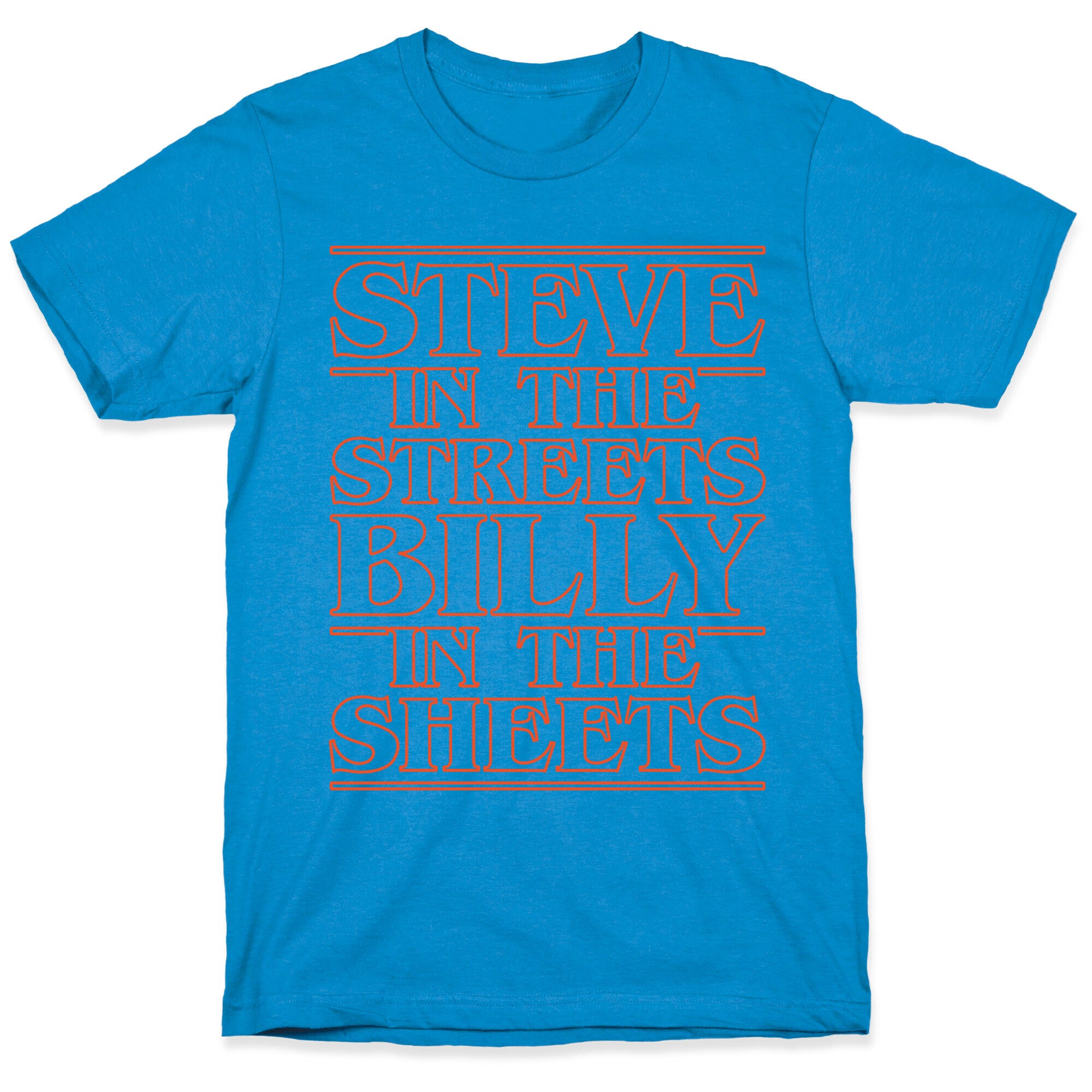 Steve In The Streets Billy In The Sheets Parody White Print T-Shirt