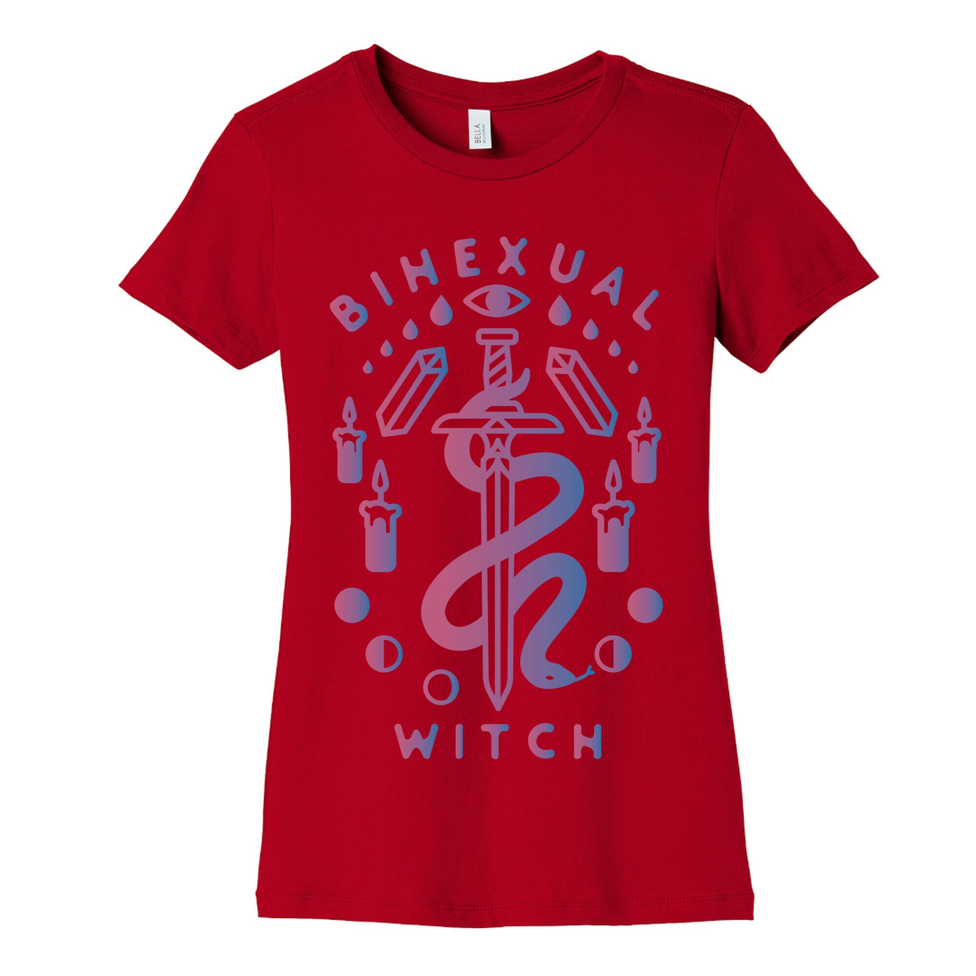 Bihexual Witch Bisexual Pride Colors Women's Cotton Tee