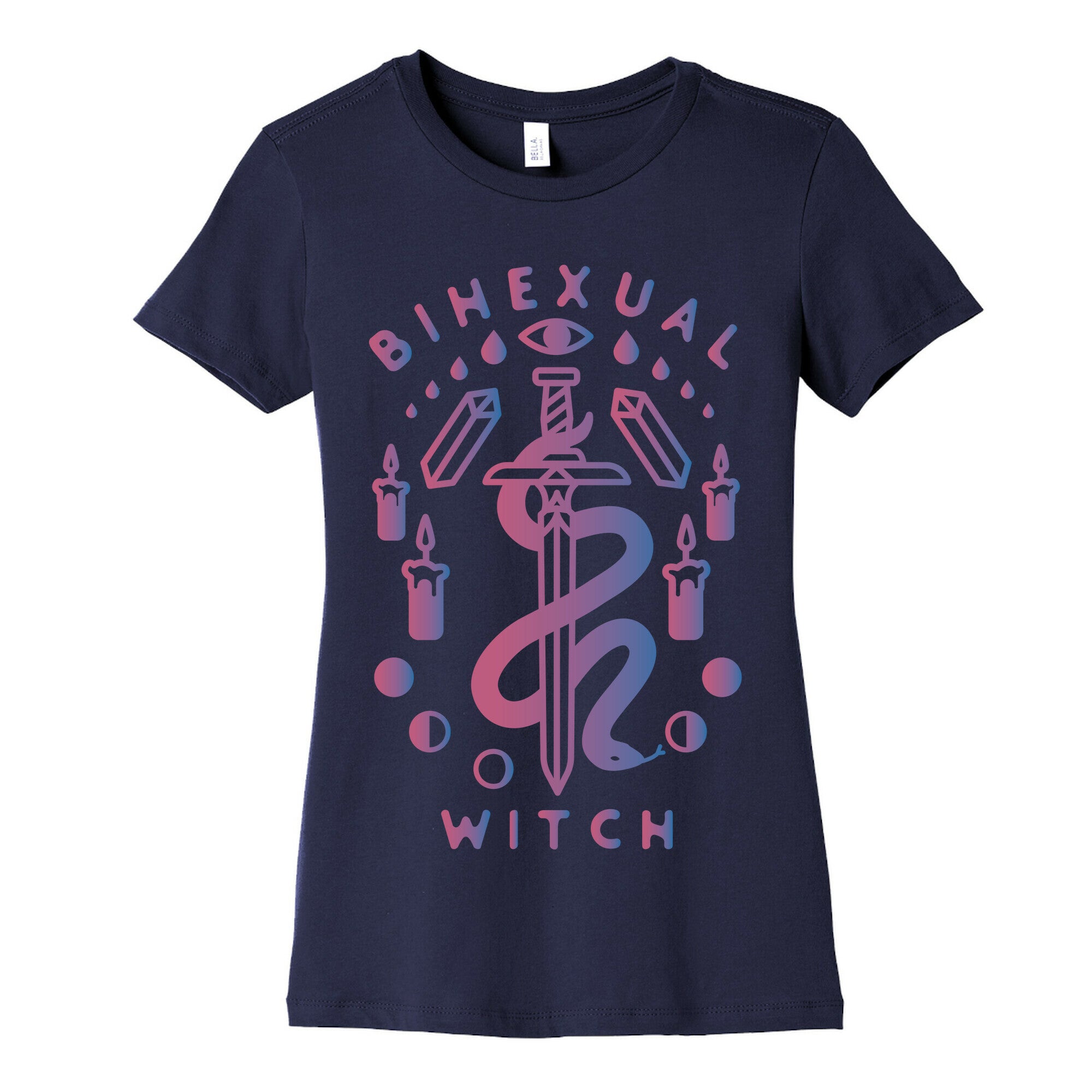 Bihexual Witch Bisexual Pride Colors Women's Cotton Tee