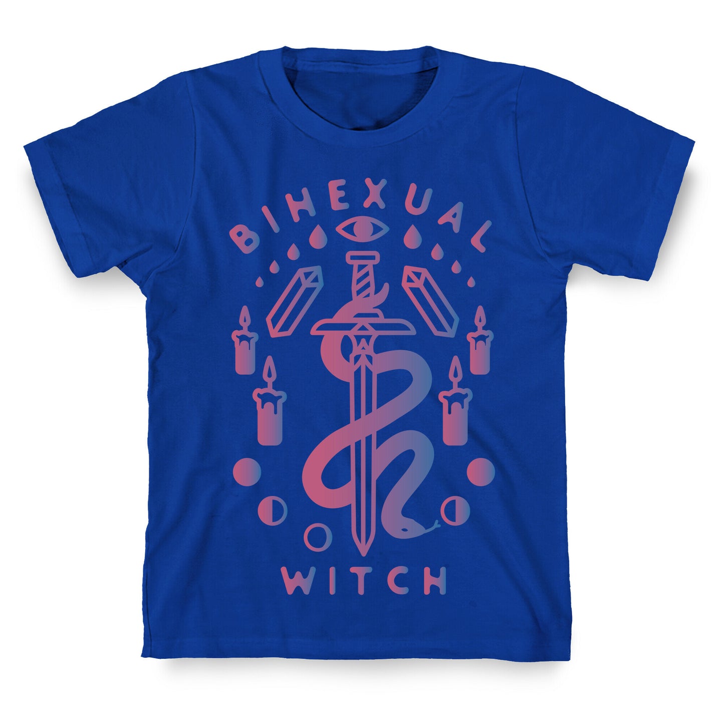 Bihexual Witch Bisexual Pride Colors T-Shirt