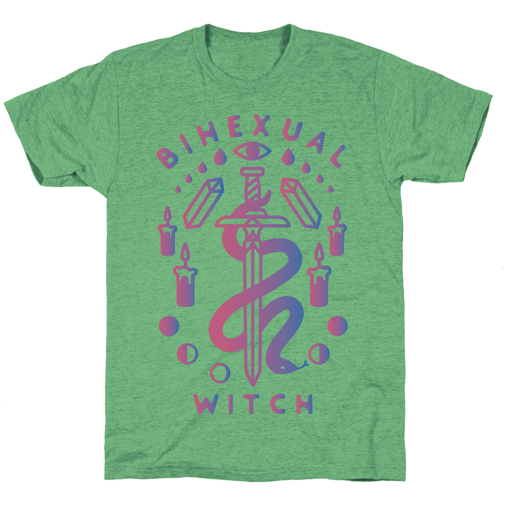 Bihexual Witch Bisexual Pride Colors Unisex Triblend Tee