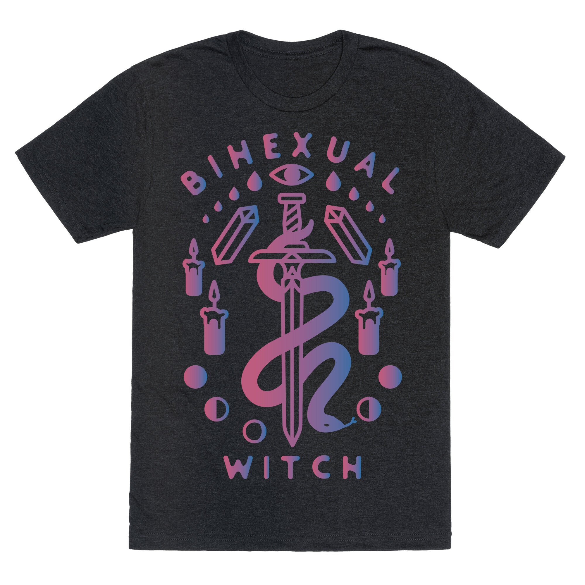Bihexual Witch Bisexual Pride Colors Unisex Triblend Tee