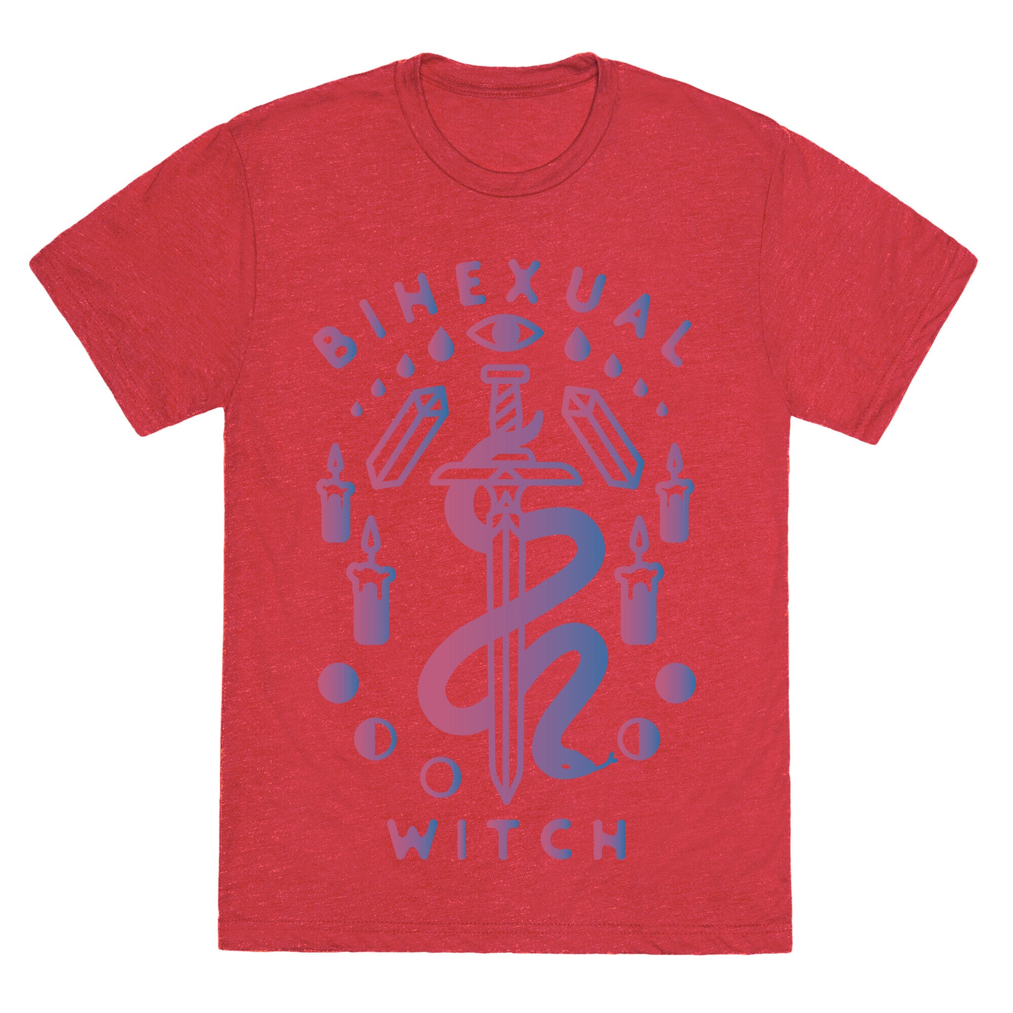 Bihexual Witch Bisexual Pride Colors Unisex Triblend Tee