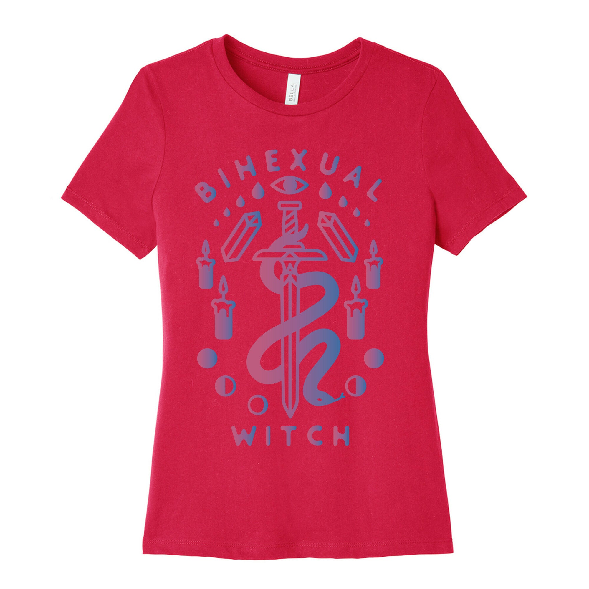 Bihexual Witch Bisexual Pride Colors Women's Cotton Tee