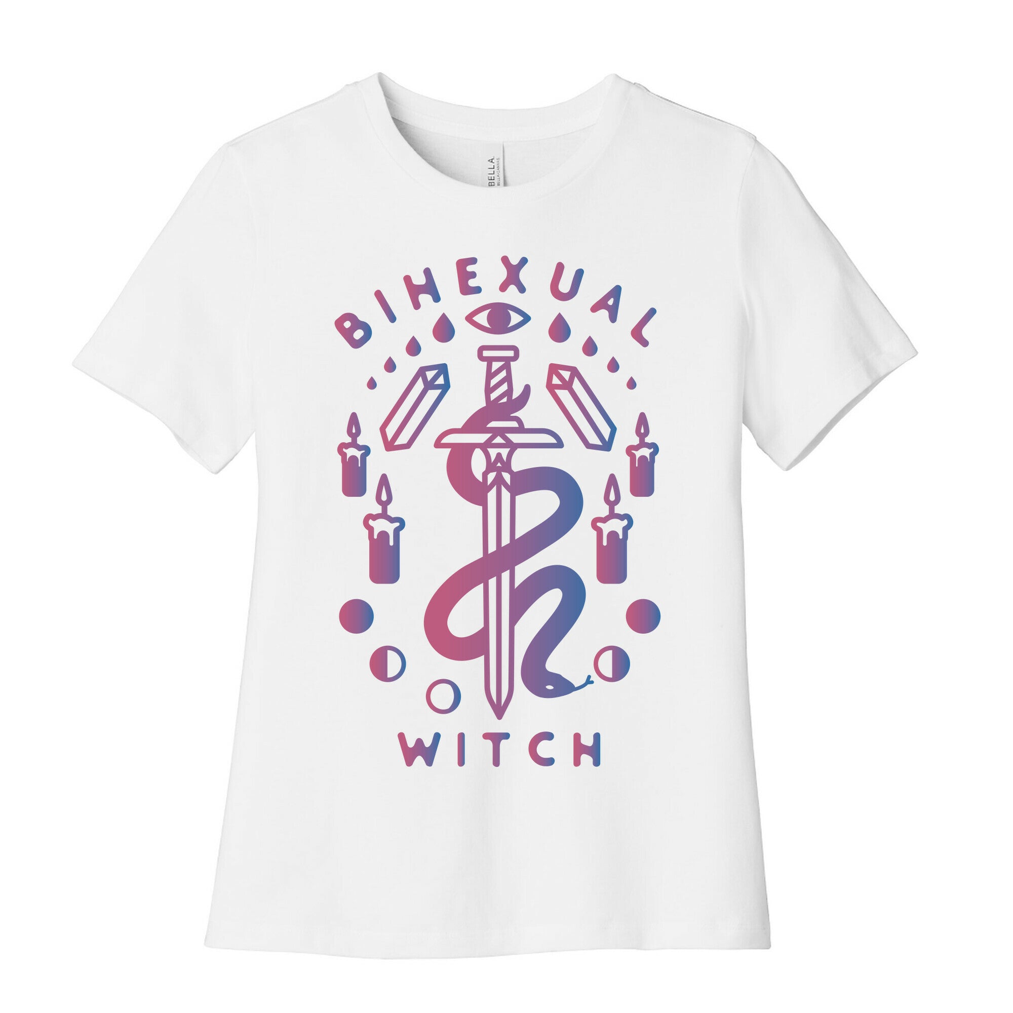 Bihexual Witch Bisexual Pride Colors Women's Cotton Tee