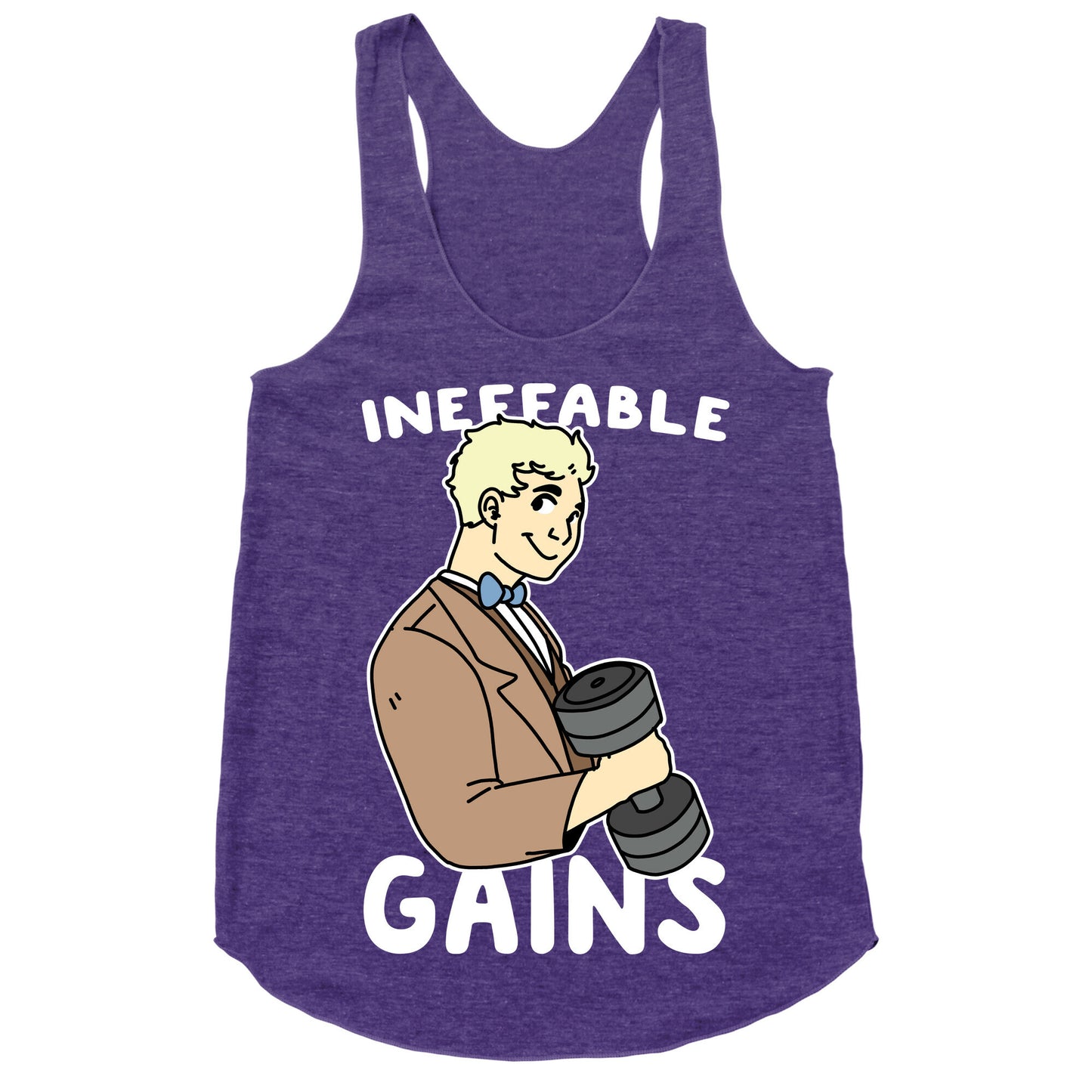 Ineffable Gains - Aziraphale  Racerback Tank