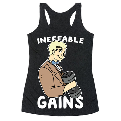 Ineffable Gains - Aziraphale  Racerback Tank