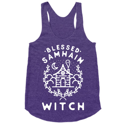 Blessed Samhain Witches Racerback Tank