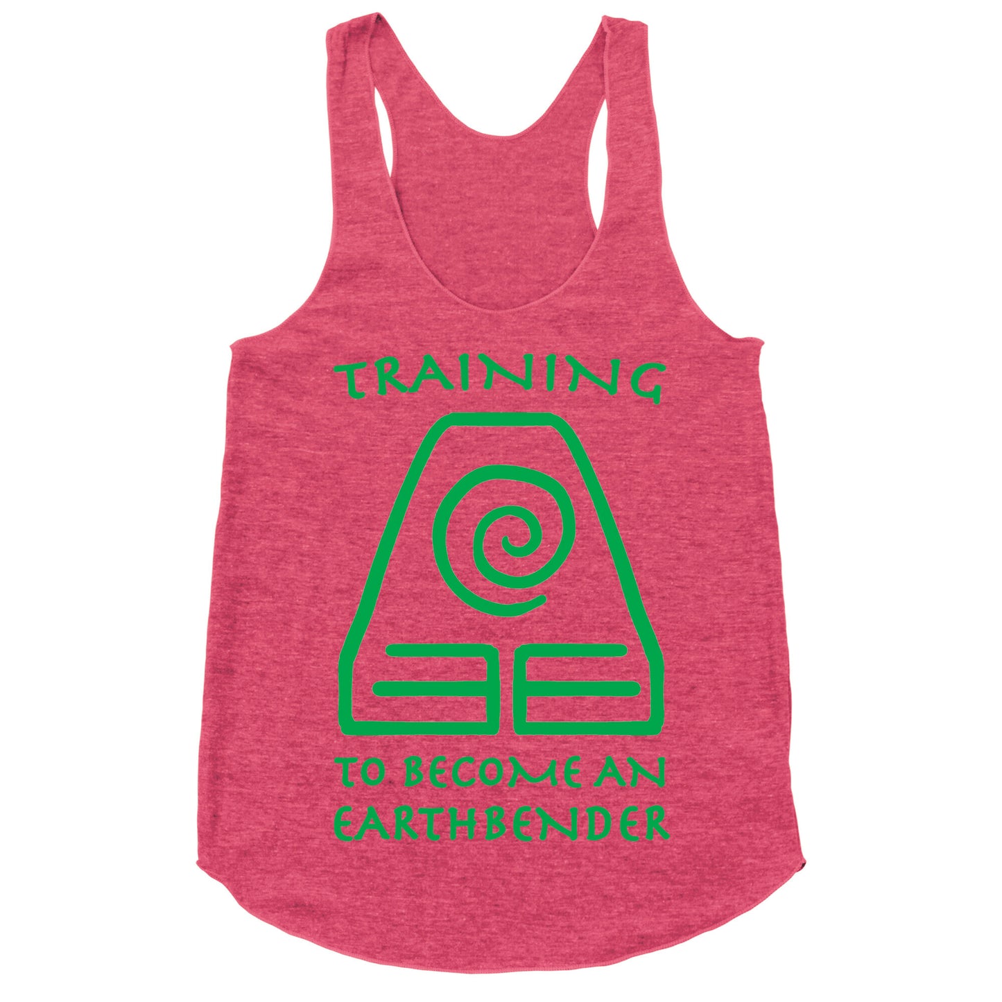 Training to Become An Earthbender Racerback Tank