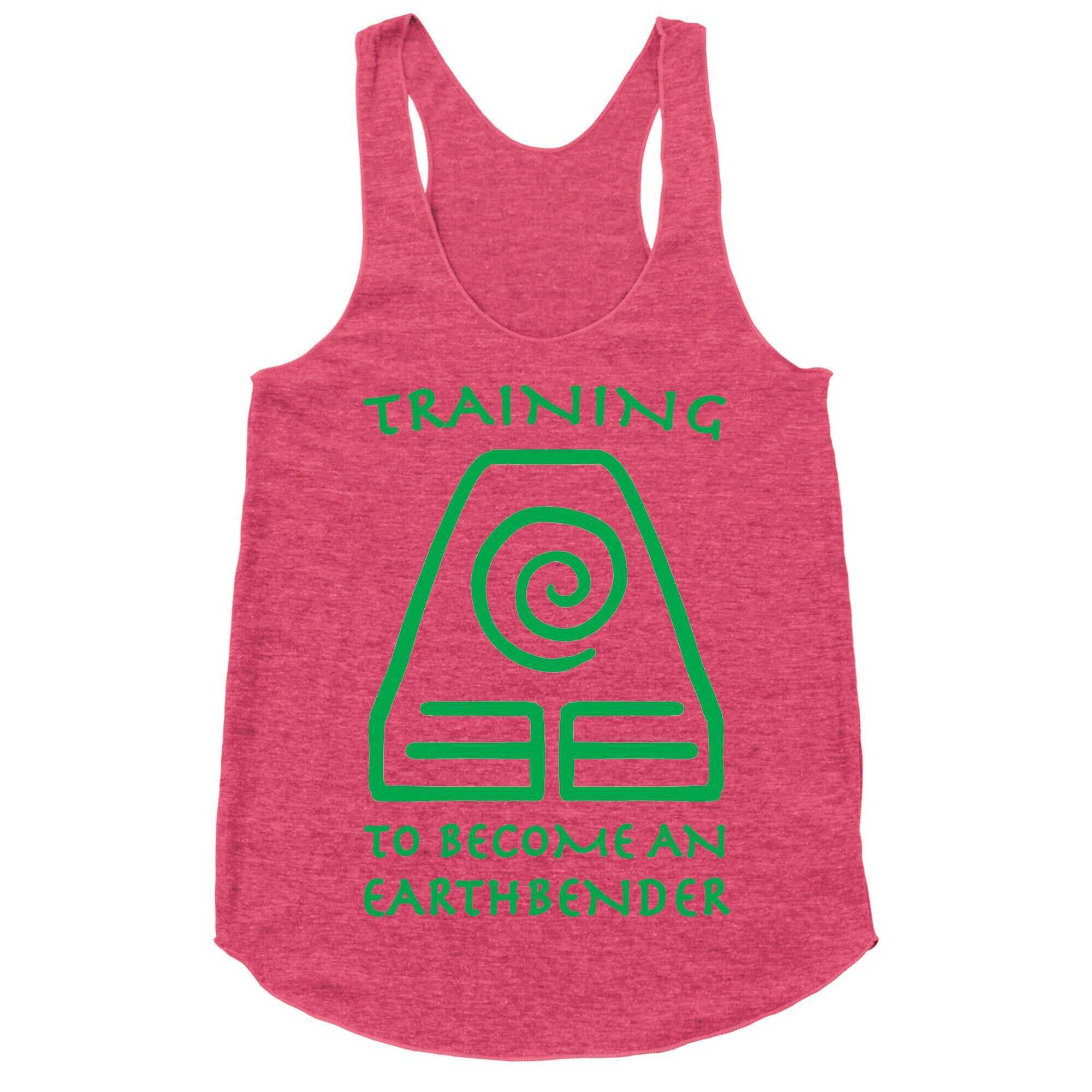 Training to Become An Earthbender Racerback Tank