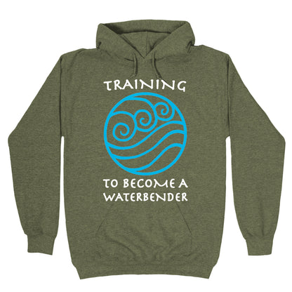 Training to Become A Waterbender Hoodie