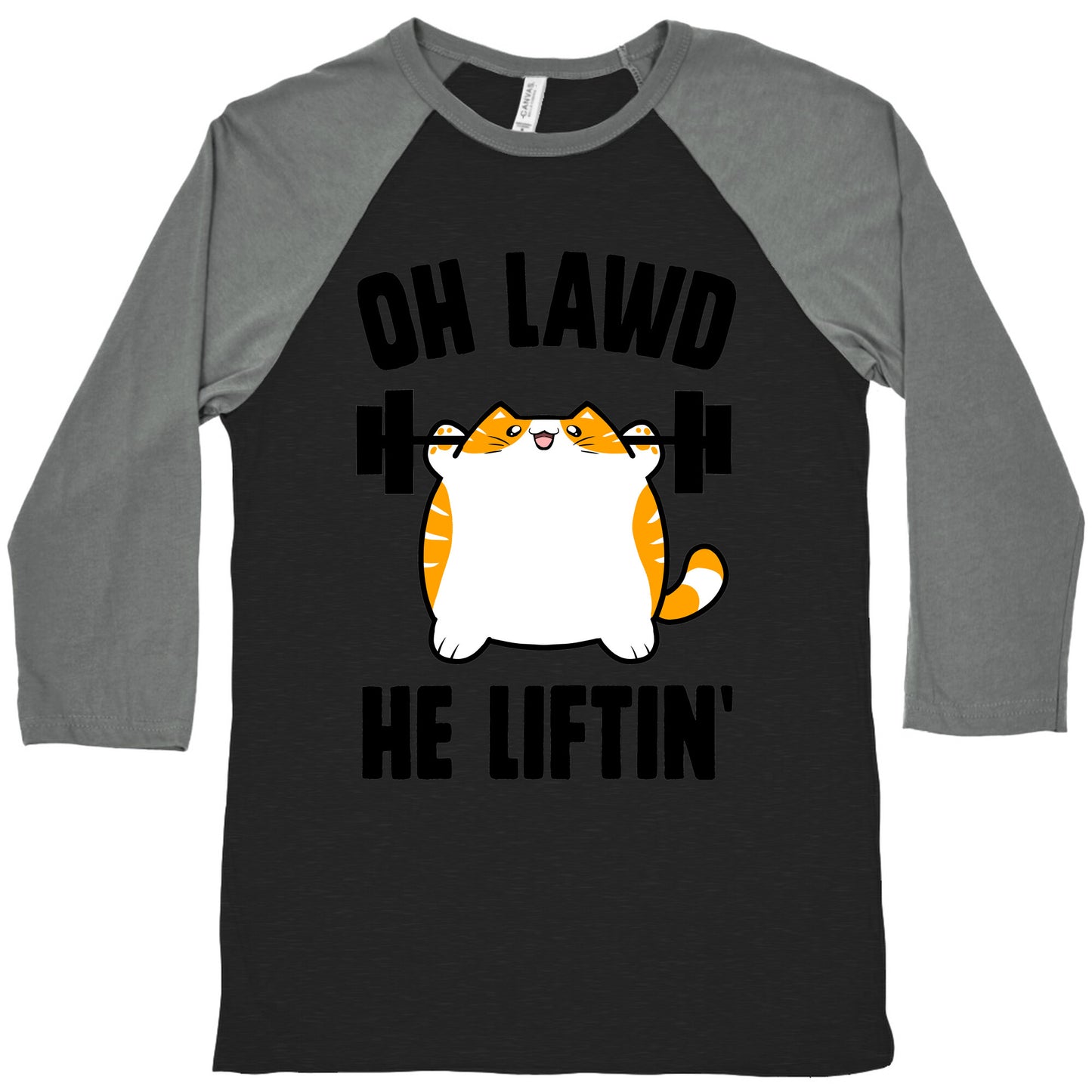 Oh Lawd He Liftin' Baseball Tee
