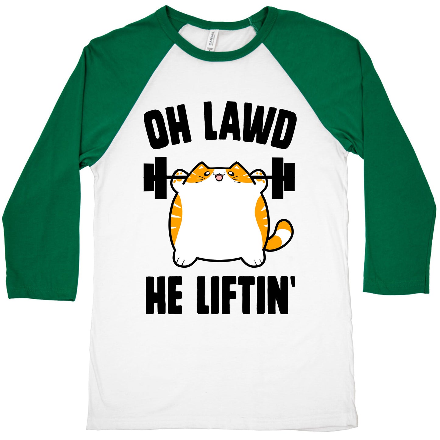 Oh Lawd He Liftin' Baseball Tee