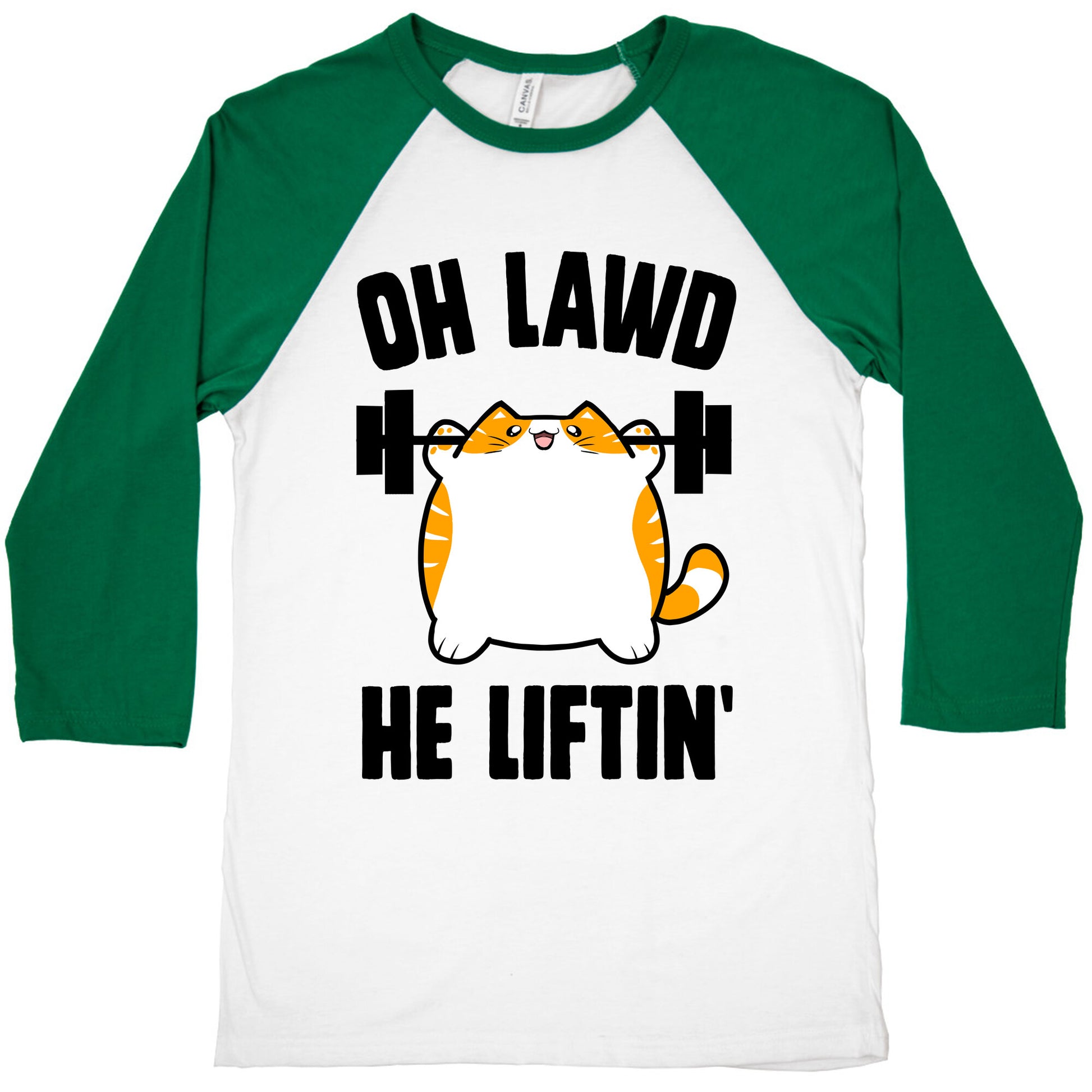 Oh Lawd He Liftin' Baseball Tee