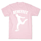 Athlyeet Soccer White Print T-Shirt