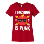 Teaching Is Punk Women's Cotton Tee