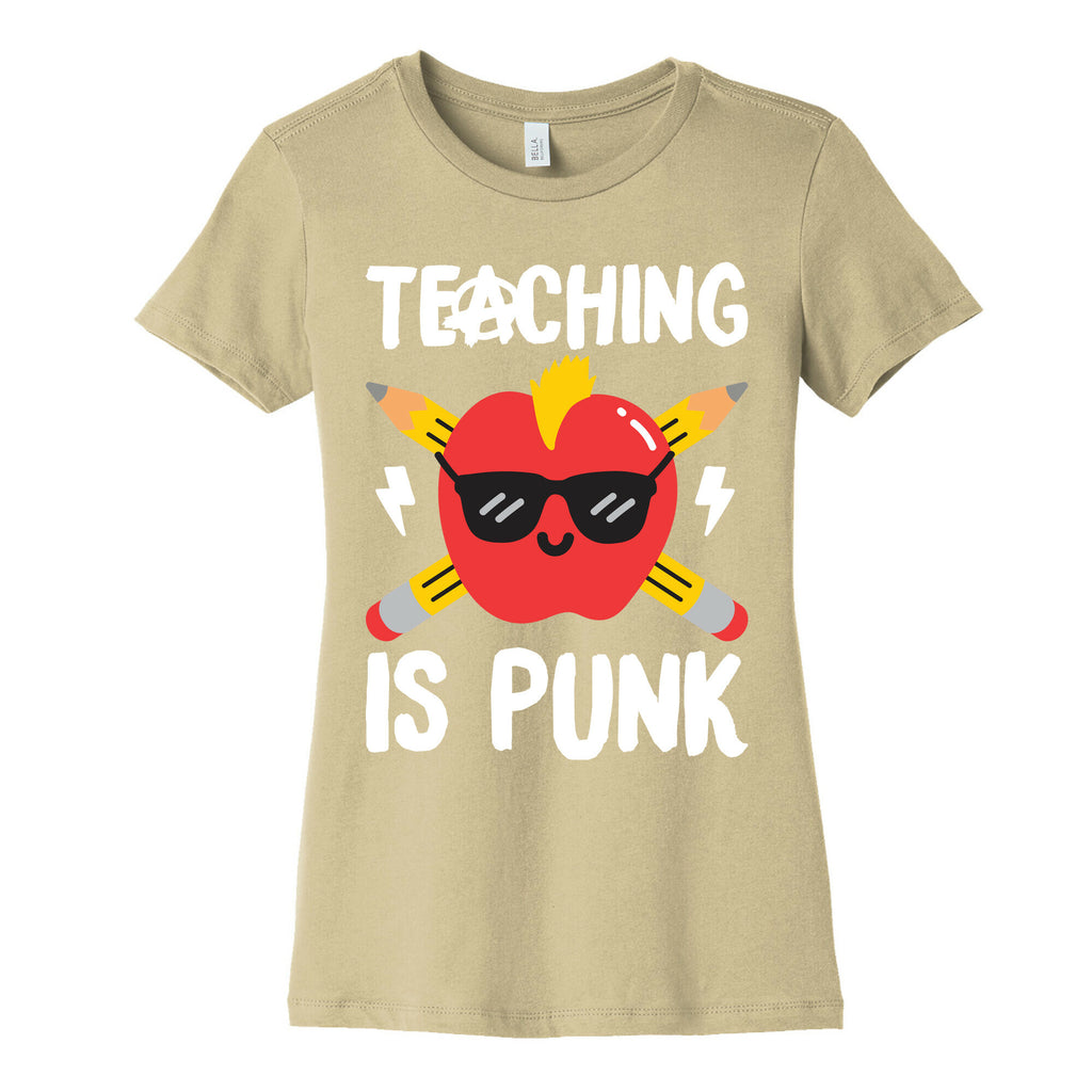 Teaching Is Punk Women's Cotton Tee