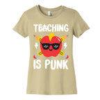 Teaching Is Punk Women's Cotton Tee