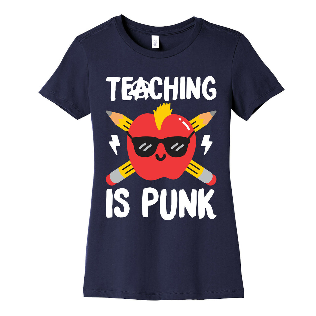 Teaching Is Punk Women's Cotton Tee