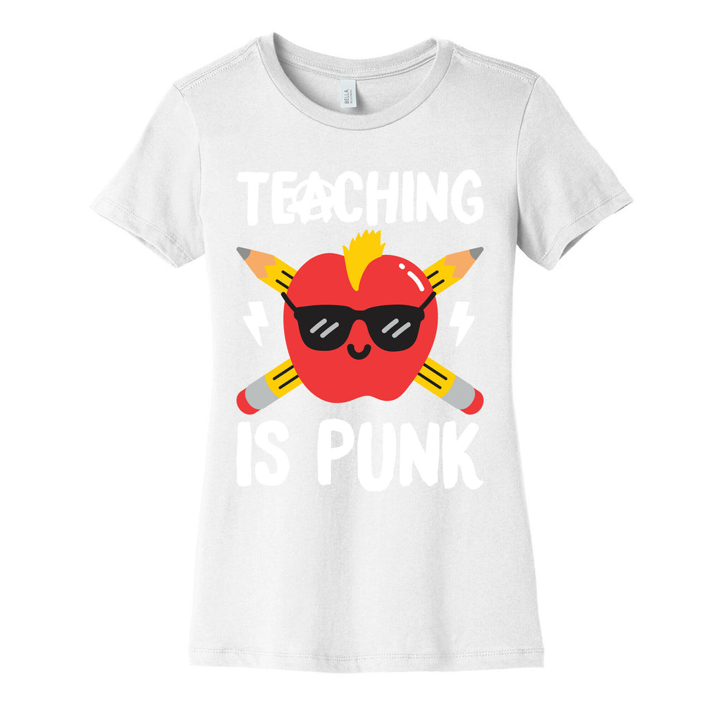Teaching Is Punk Women's Cotton Tee