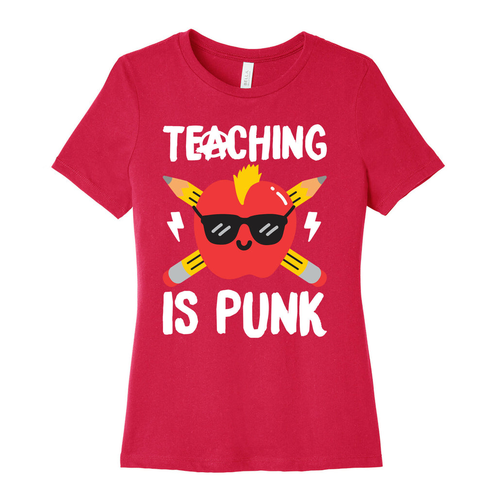 Teaching Is Punk Women's Cotton Tee