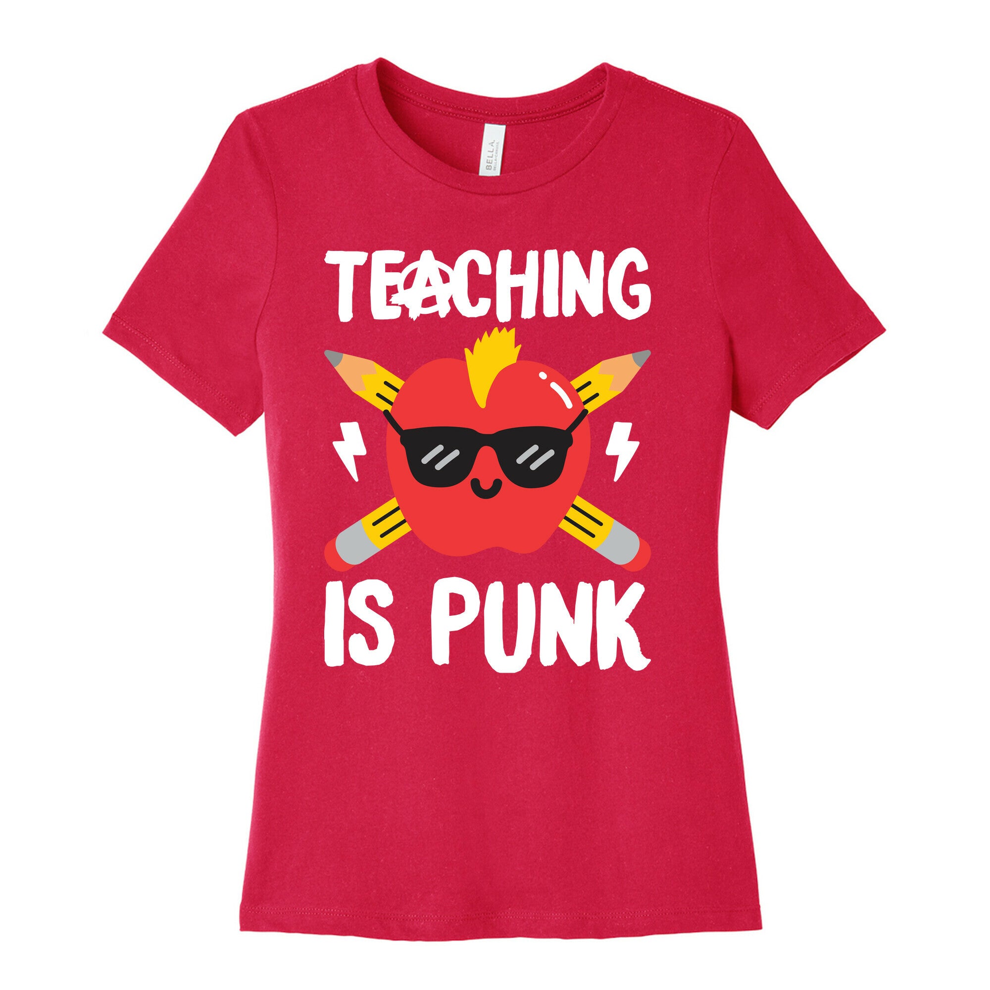 Teaching Is Punk Women's Cotton Tee