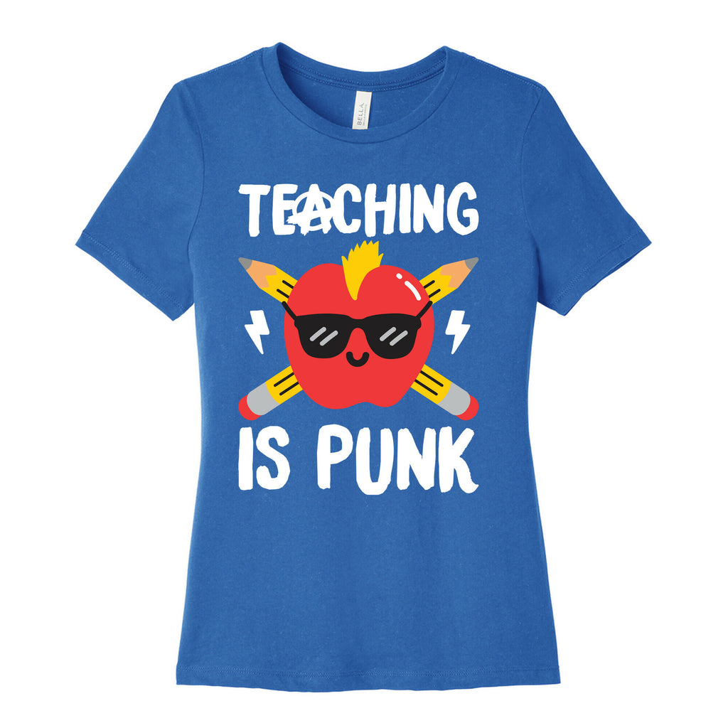 Teaching Is Punk Women's Cotton Tee