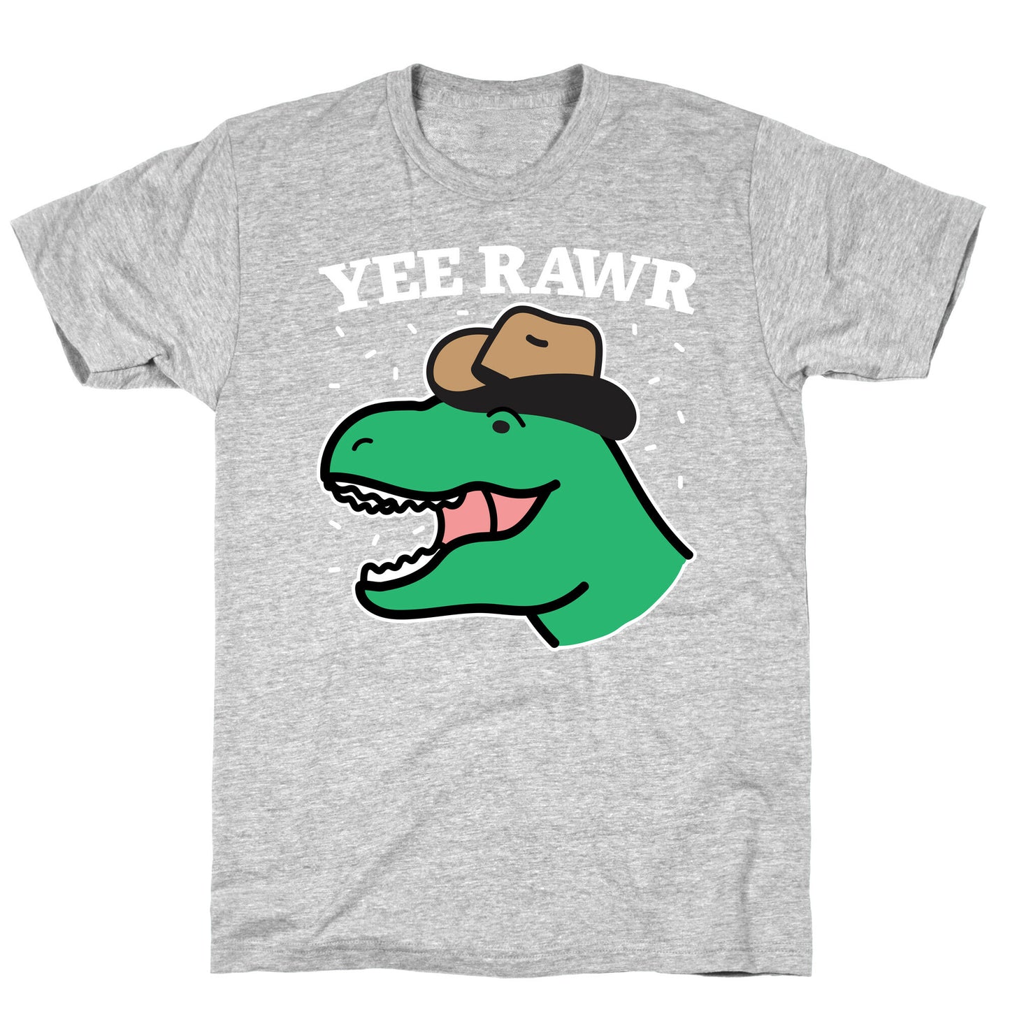 YEE RAWR Cowboy Dino T-Shirt