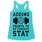 Adding Points to My Strength Stat Racerback Tank