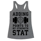 Adding Points to My Strength Stat Racerback Tank