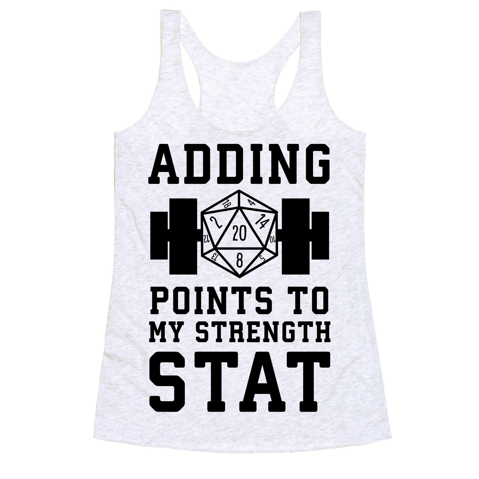 Adding Points to My Strength Stat Racerback Tank