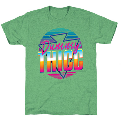 Retro and Dummy Thicc Unisex Triblend Tee