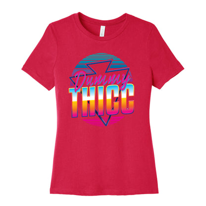Retro and Dummy Thicc Women's Cotton Tee