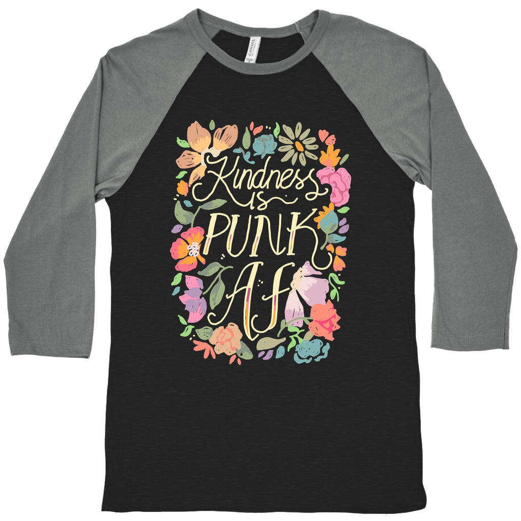 Kindness is Punk AF Baseball Tee