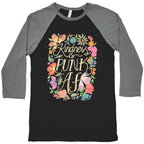 Kindness is Punk AF Baseball Tee
