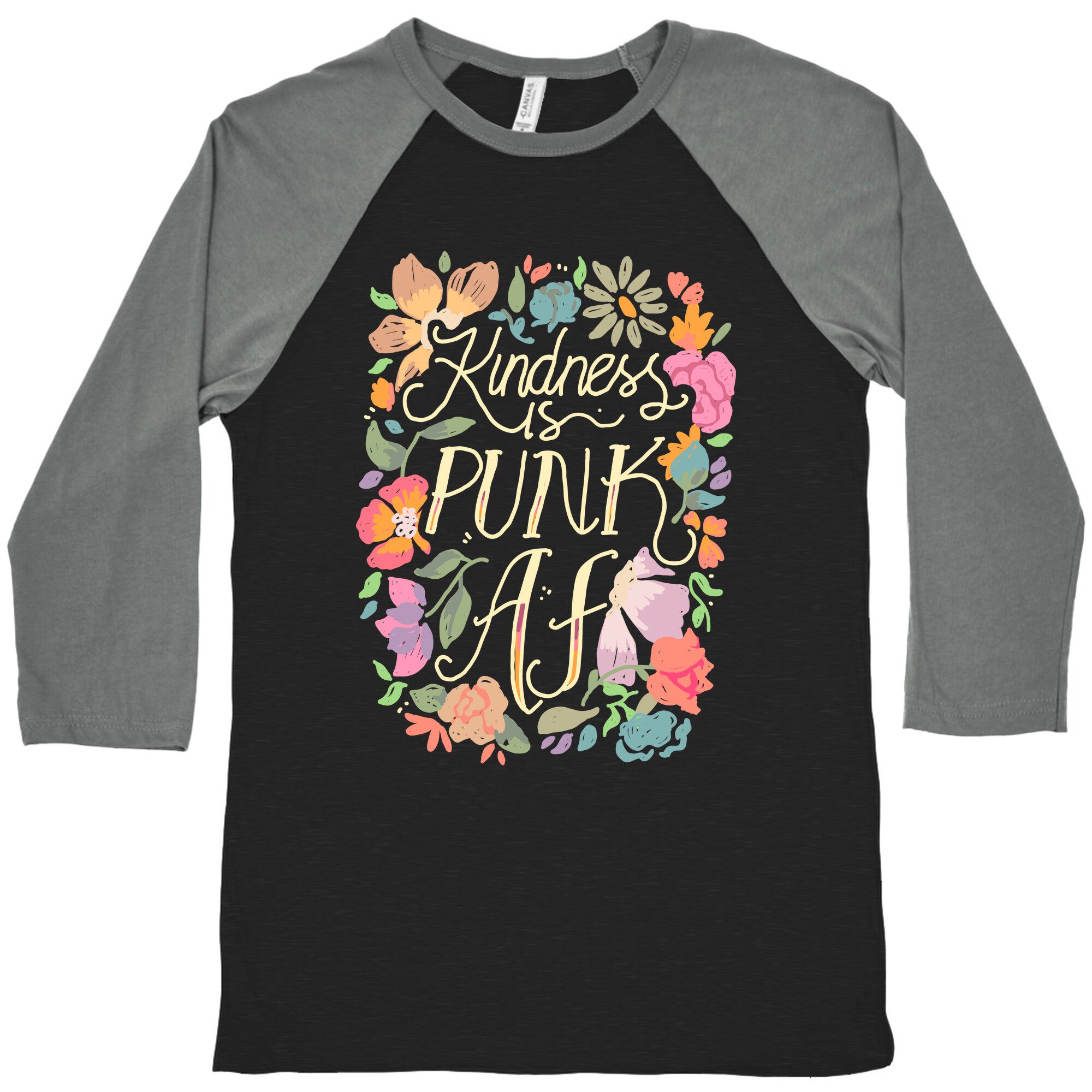 Kindness is Punk AF Baseball Tee