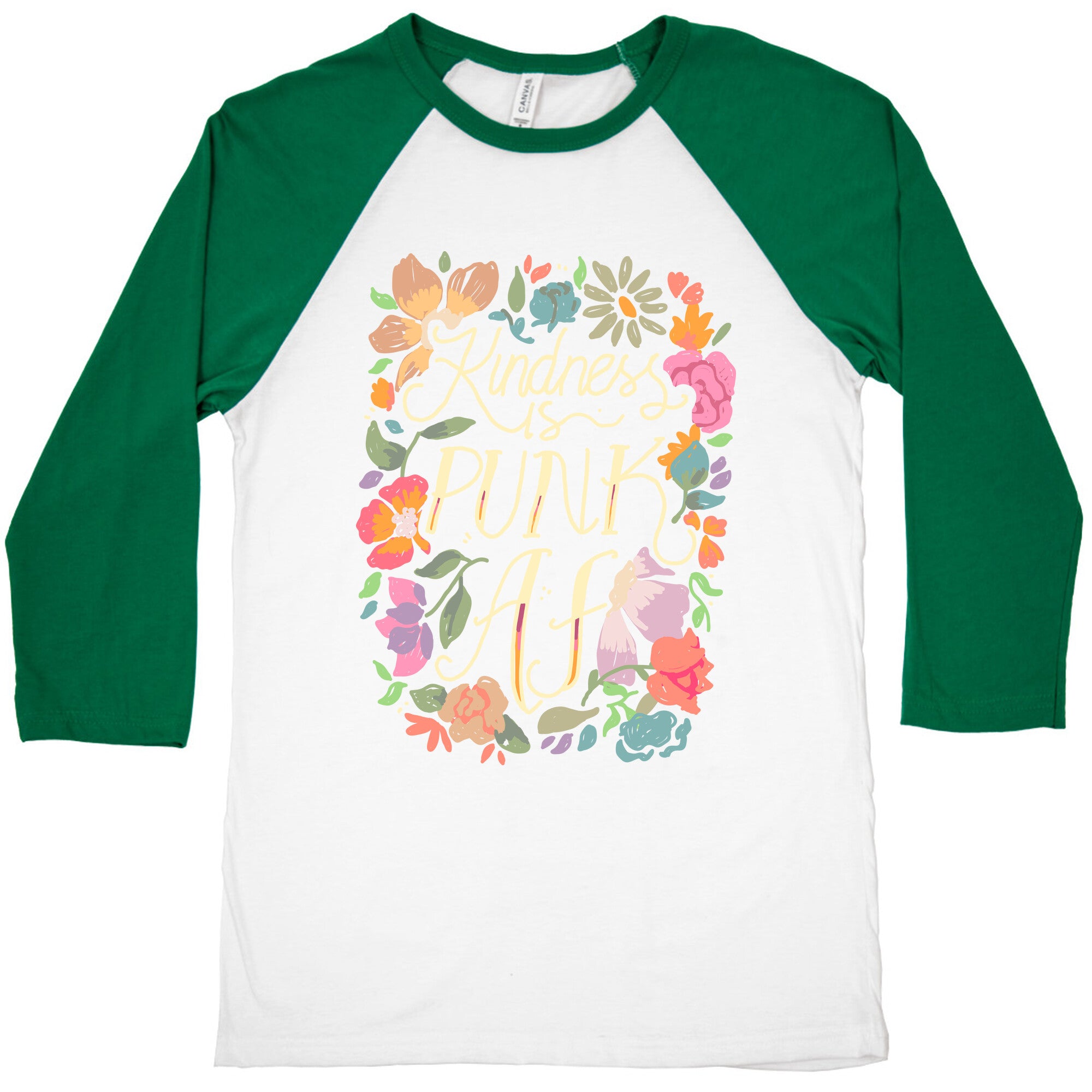 Kindness is Punk AF Baseball Tee