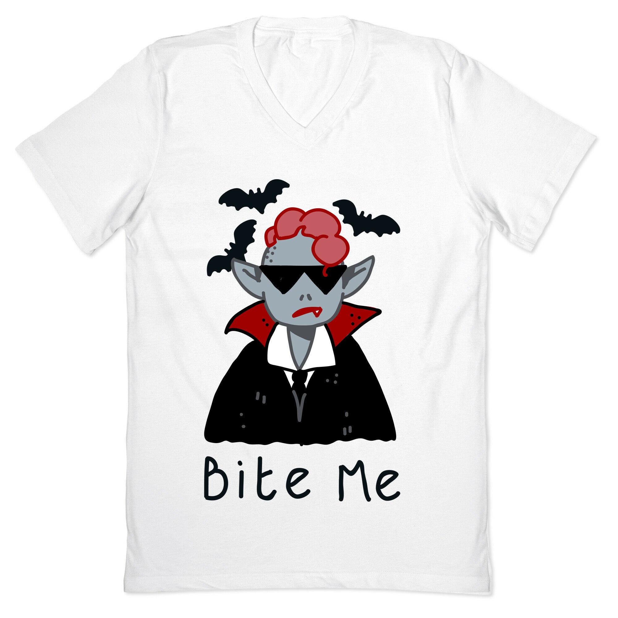 Bite Me Vampire V-Neck