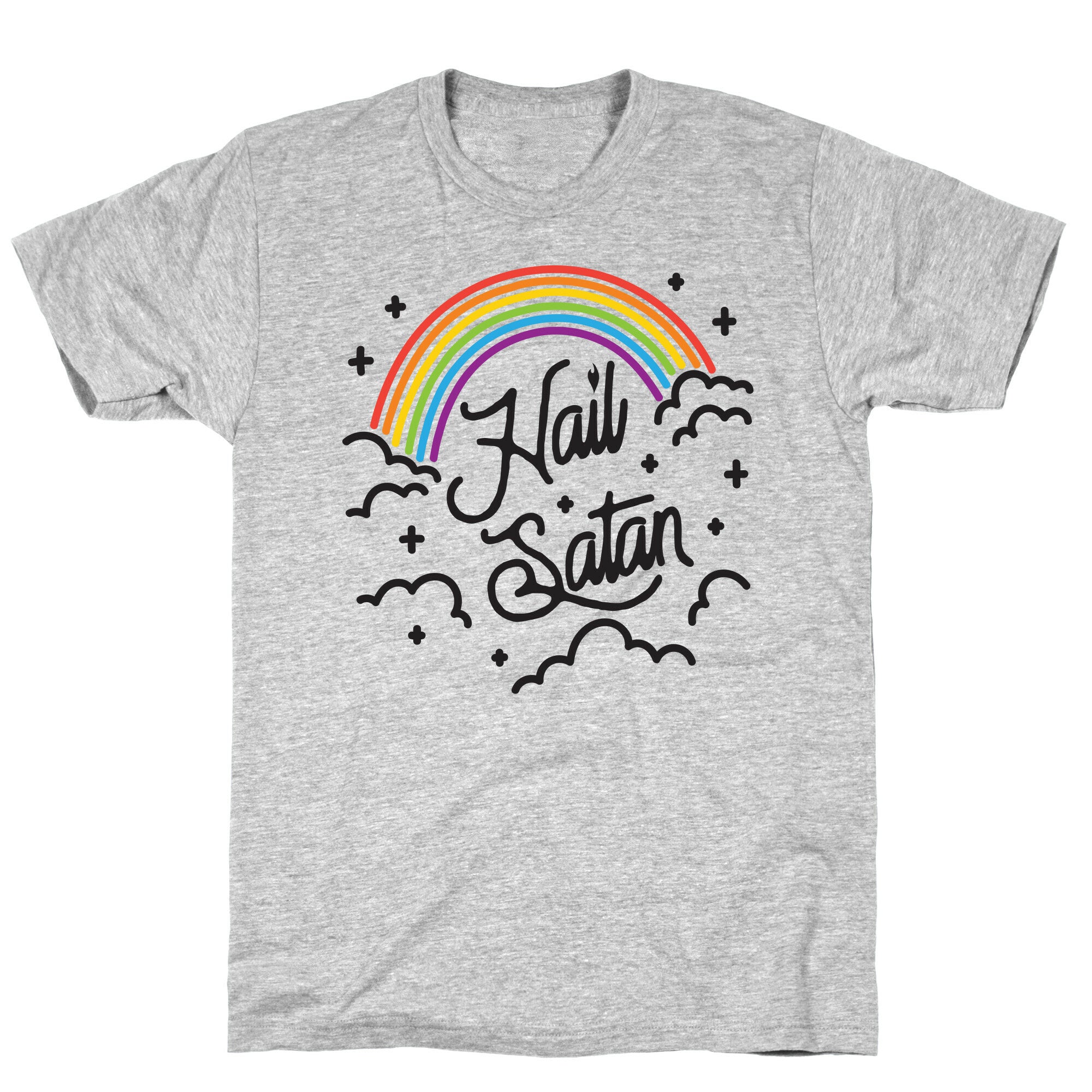 Hail Satan Rainbow T-Shirt