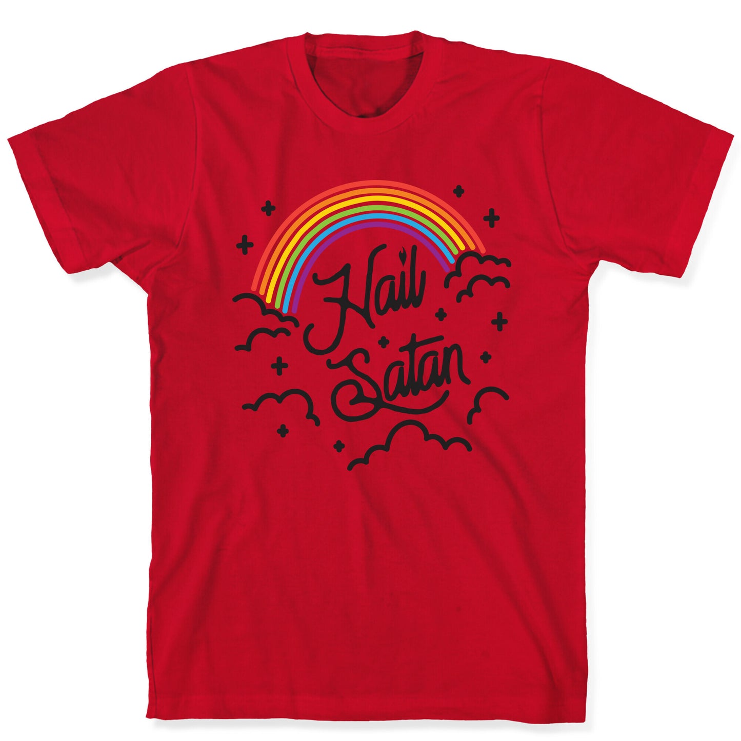 Hail Satan Rainbow T-Shirt