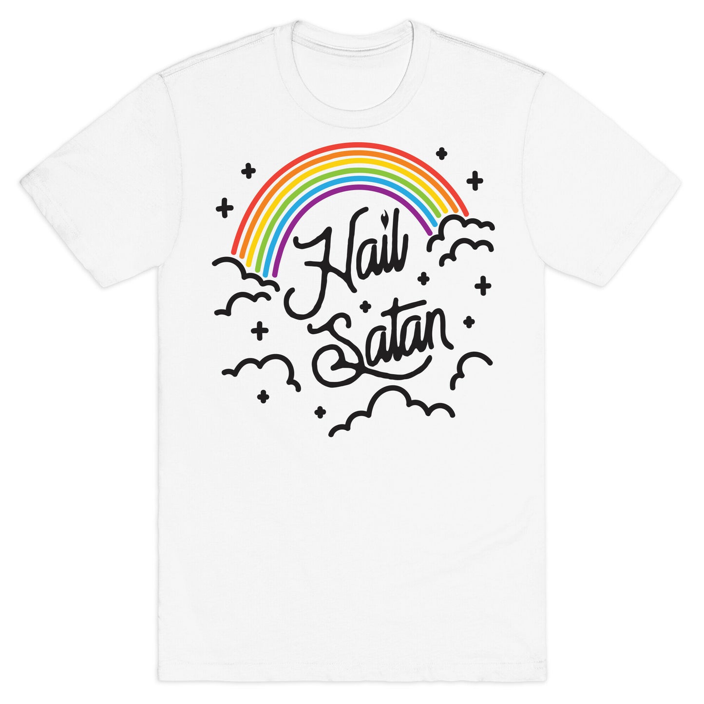 Hail Satan Rainbow T-Shirt