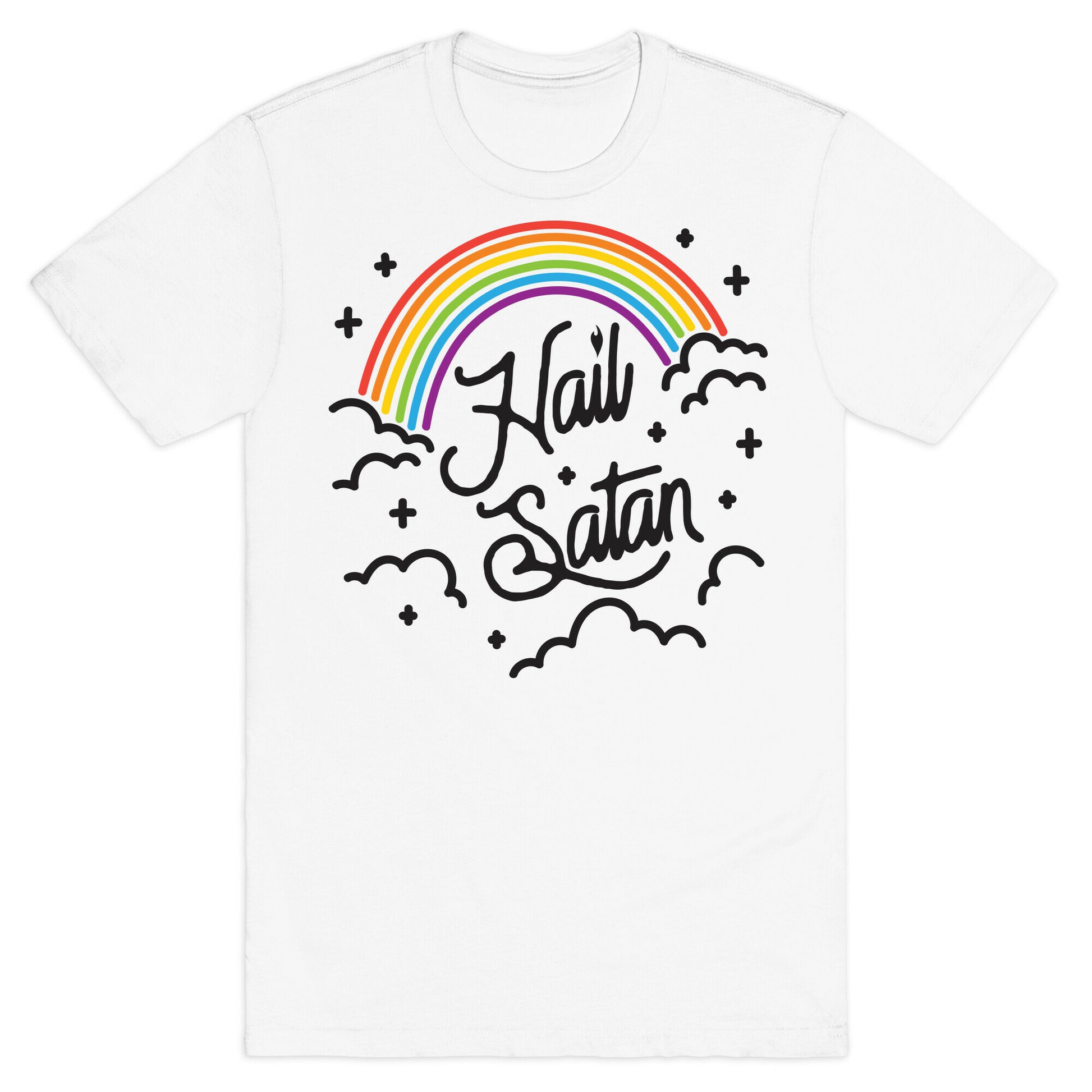 Hail Satan Rainbow T-Shirt